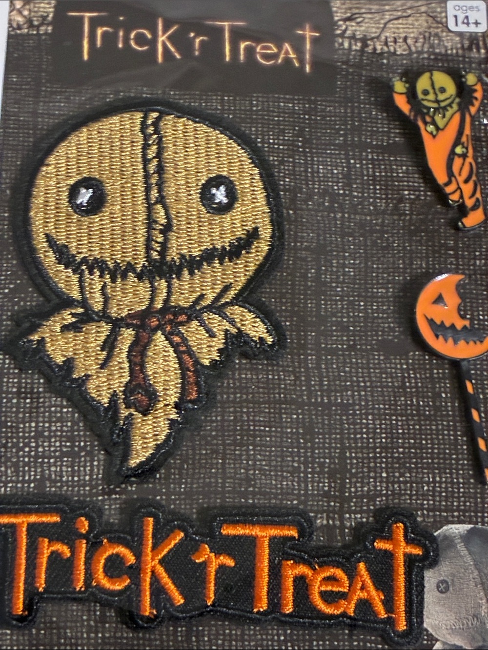 Trick R Treat pin & patch set - Picture 3 of 3